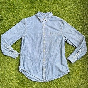 Tricots St. Raphael Denim Chambray Button-down Shirt